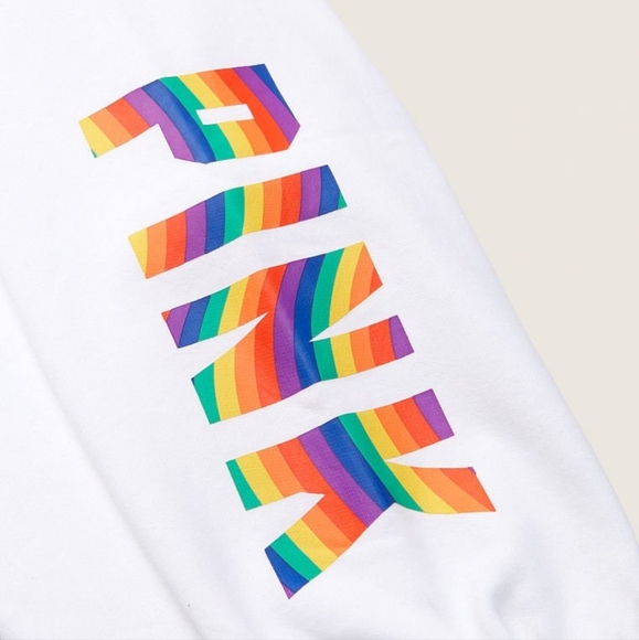 VICTORIA'S SECRET PINK PRIDE SWEATPANTS GENDER NEUTRAL - Picture 5 of 6